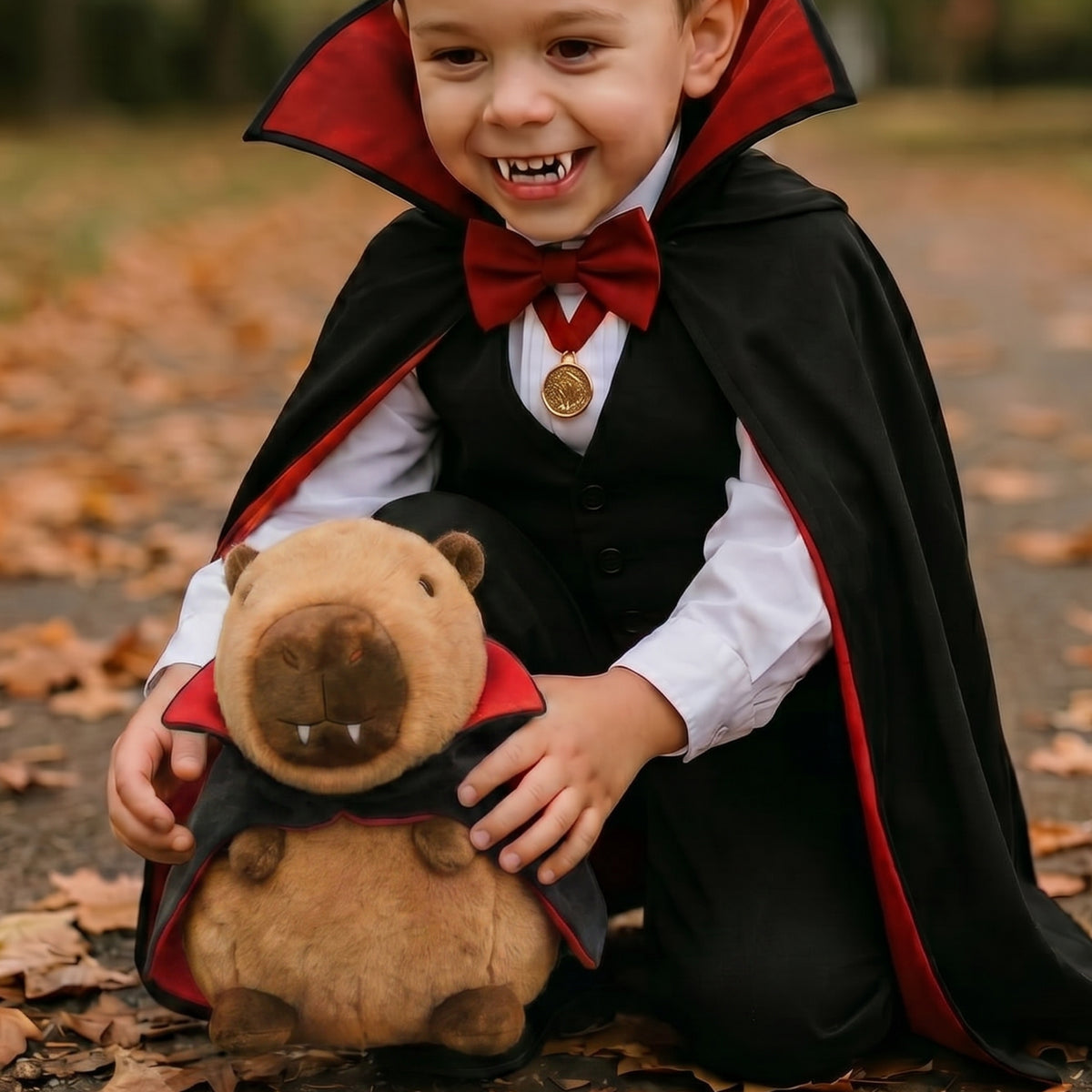 Capy Halloween 8” Capybara Vampire Plush