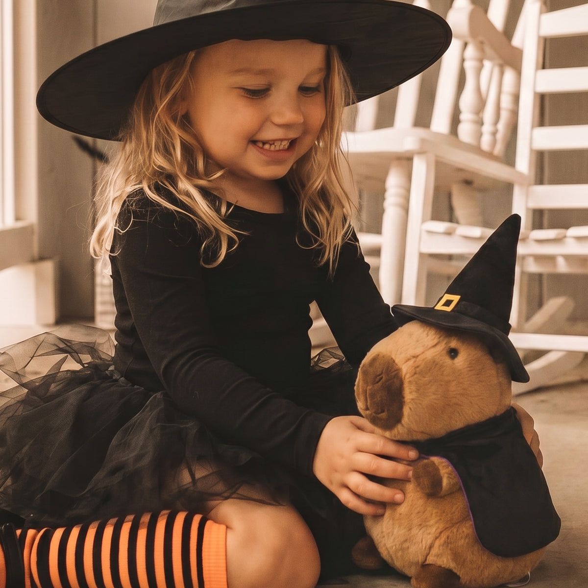 Capy Halloween 8” Capybara Witch Plush