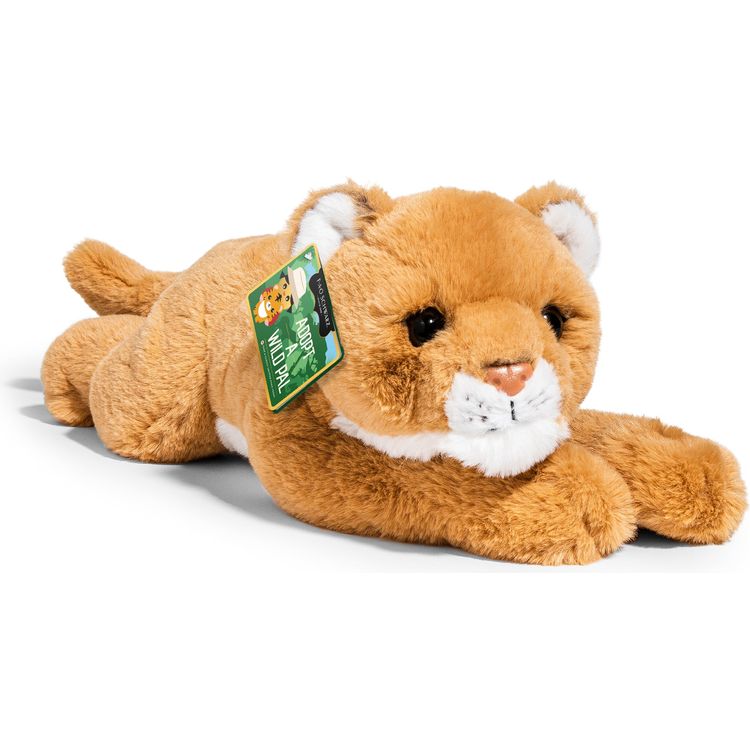  FAO Schwarz -  22" Adopt A Endangered Wild Pal Toy Plush Lion -  Plush