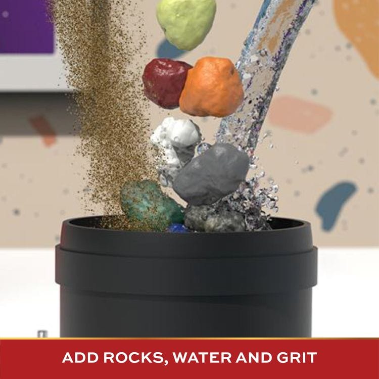  FAO Schwarz -  22 Piece Professional Rock Tumbler with Clay & Gemstones -  STEM