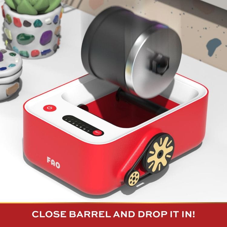 22 Piece Professional Rock Tumbler with Clay & Gemstones | FAO Schwarz