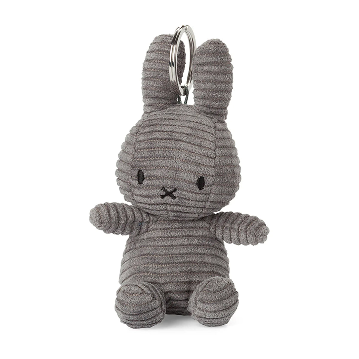Miffy Corduroy Keychain Grey - 4"