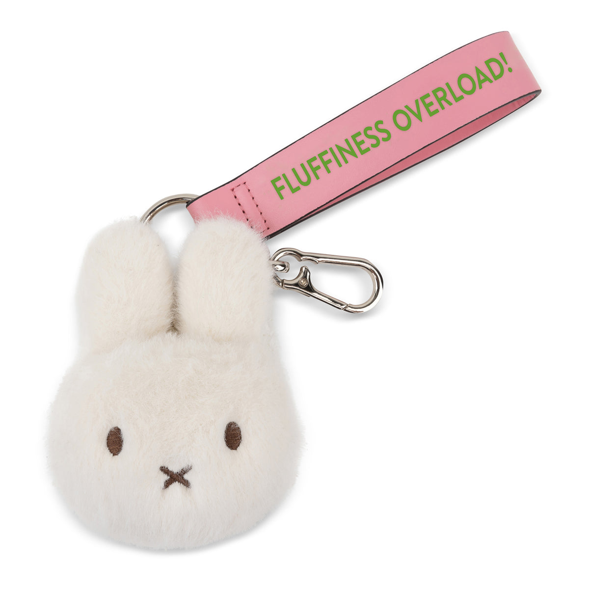 Miffy Off-White ECO Fuzzy Bag Charm - 4.5"