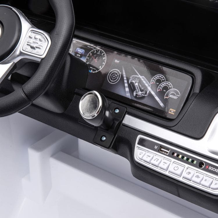 Freddo -  24V 4x4 Mercedes Benz G63 AMG 2 Seater Ride On Car - White -  Outdoor
