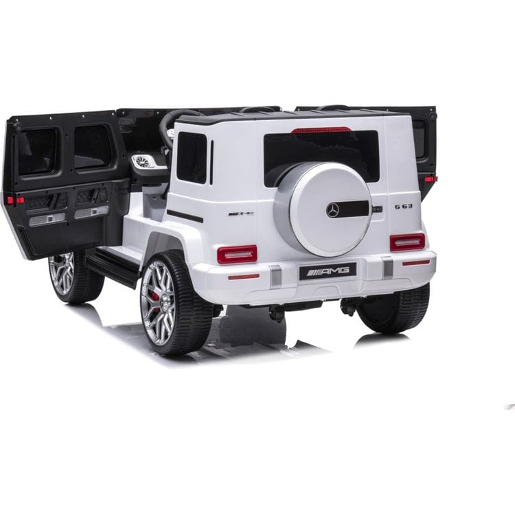  Freddo -  24V 4x4 Mercedes Benz G63 AMG 2 Seater Ride On Car - White -  Outdoor