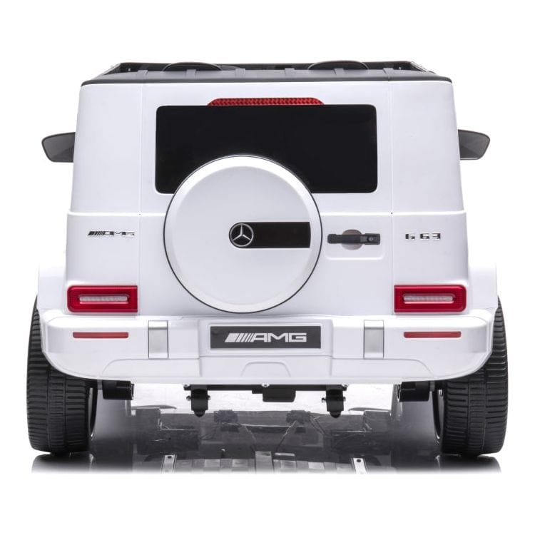  Freddo -  24V 4x4 Mercedes Benz G63 AMG 2 Seater Ride On Car - White -  Outdoor