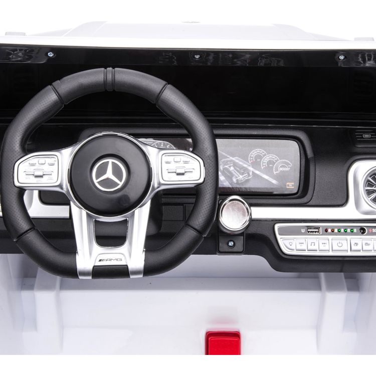  Freddo -  24V 4x4 Mercedes Benz G63 AMG 2 Seater Ride On Car - White -  Outdoor