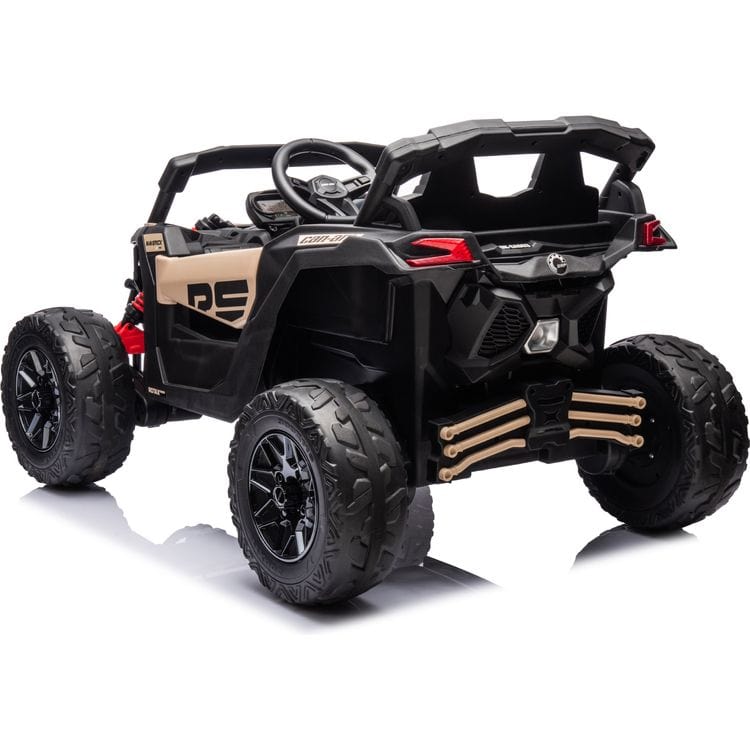  Freddo -  24V Can Am Maverick 1-Seater UTV Ride On - Khaki -  Outdoor