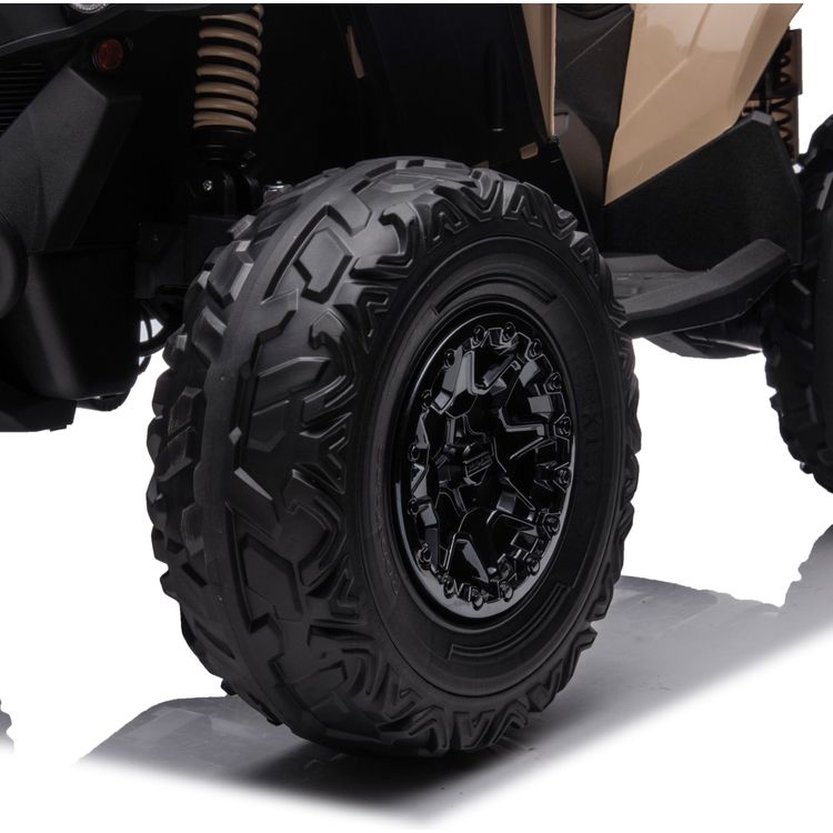  Freddo -  24V Can Am Renegade 1-Seater ATV Ride On - Khaki -  Outdoor