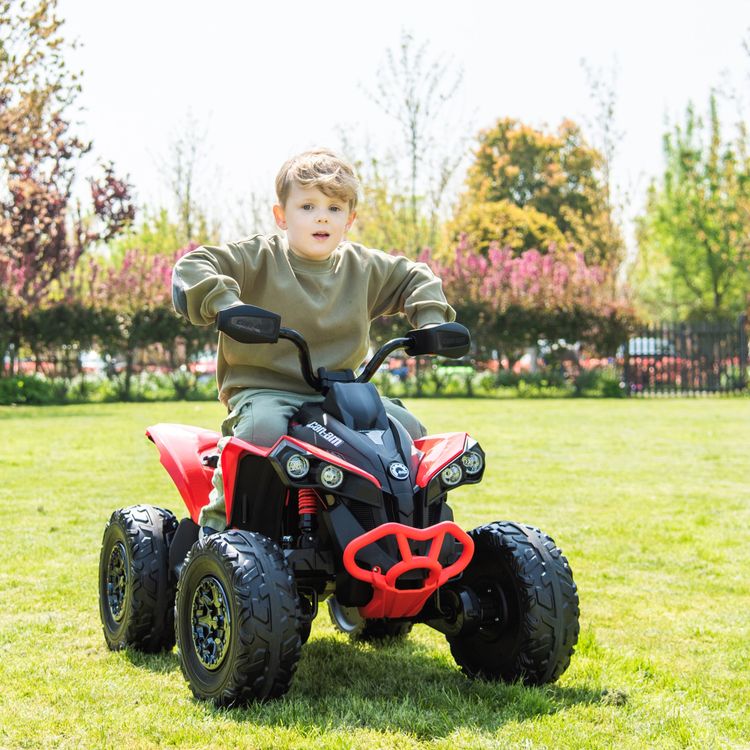  Freddo -  24V Can Am Renegade 1-Seater ATV Ride On - Red -  Outdoor