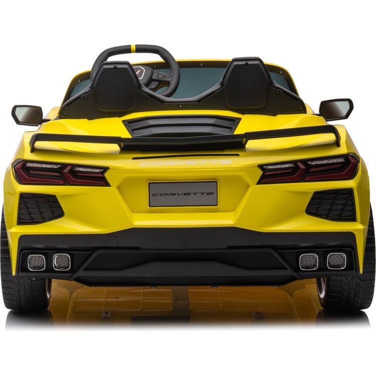 Freddo -  24V Chevrolet Corvette C8 2 Seater Ride on - Yellow -  Outdoor