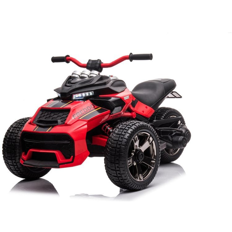  Freddo -  24V Freddo Spider 3-Wheel Motorcycle 2-Seater Ride On - Red -  Outdoor