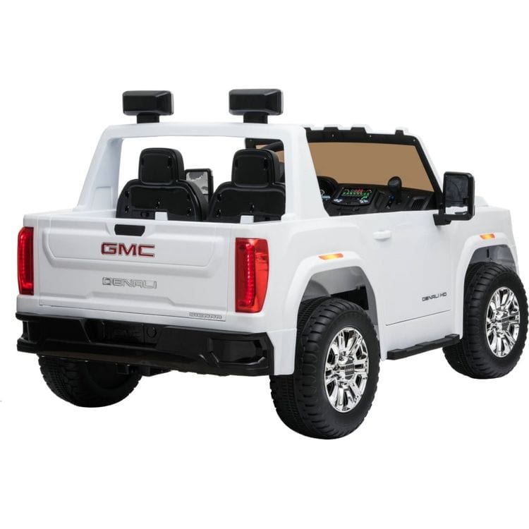  Freddo -  24V GMC Denali 2 Seater Ride On - White -  Outdoor