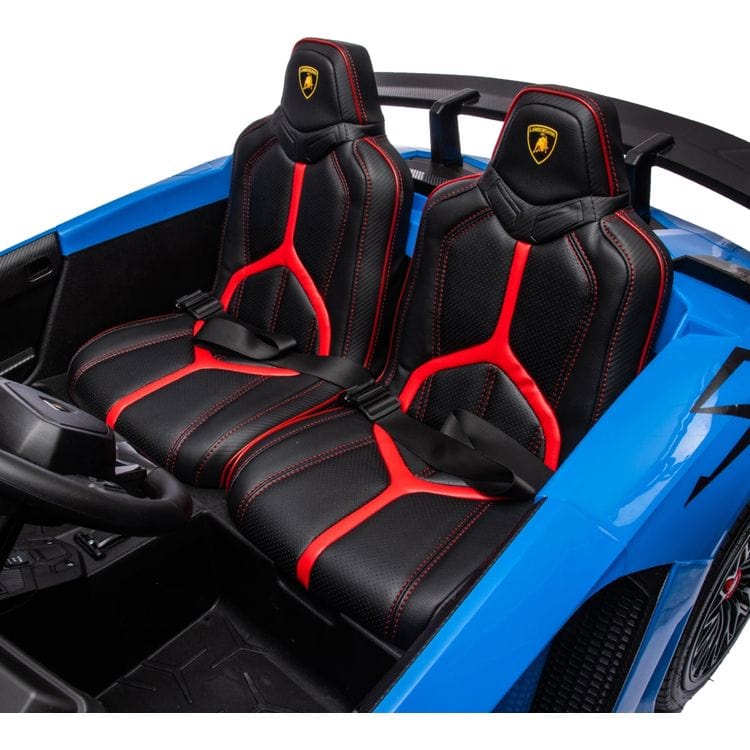  Freddo -  24V Lamborghini Aventador 2 Seater Ride on Car - Blue -  Outdoor