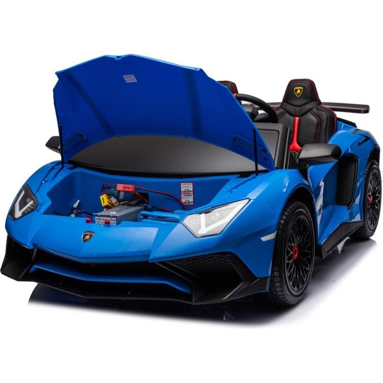  Freddo -  24V Lamborghini Aventador 2 Seater Ride on Car - Blue -  Outdoor