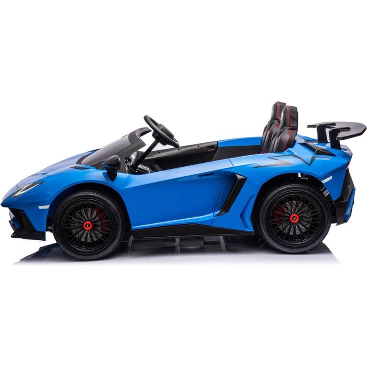  Freddo -  24V Lamborghini Aventador 2 Seater Ride on Car - Blue -  Outdoor