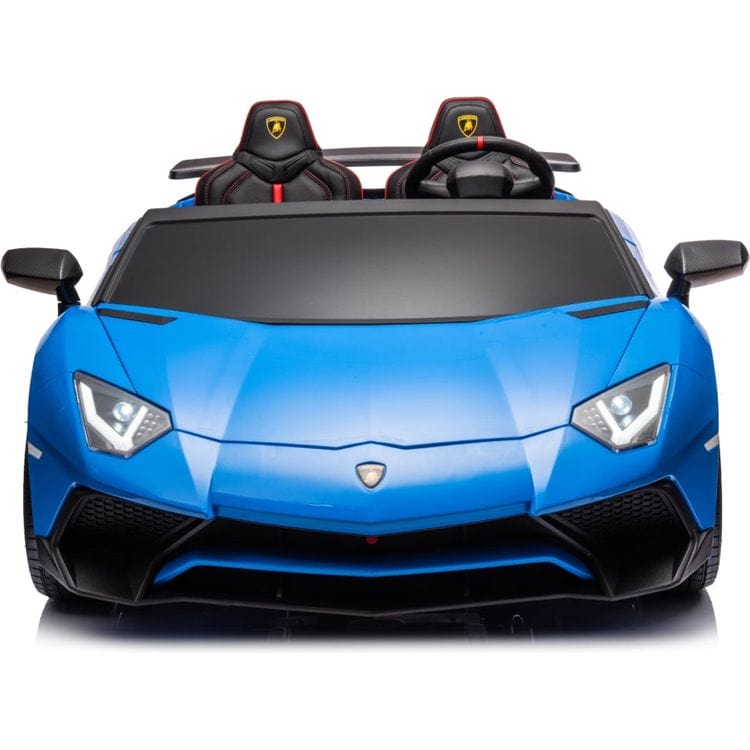  Freddo -  24V Lamborghini Aventador 2 Seater Ride on Car - Blue -  Outdoor
