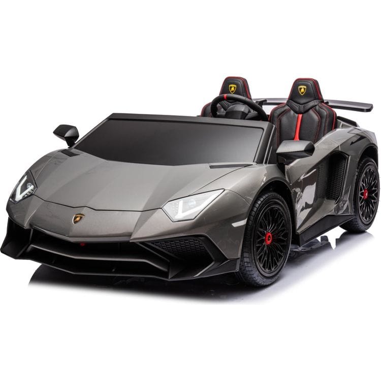  Freddo -  24V Lamborghini Aventador 2 Seater Ride on Car for Kids - Grey -  Outdoor
