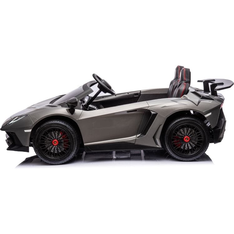  Freddo -  24V Lamborghini Aventador 2 Seater Ride on Car for Kids - Grey -  Outdoor