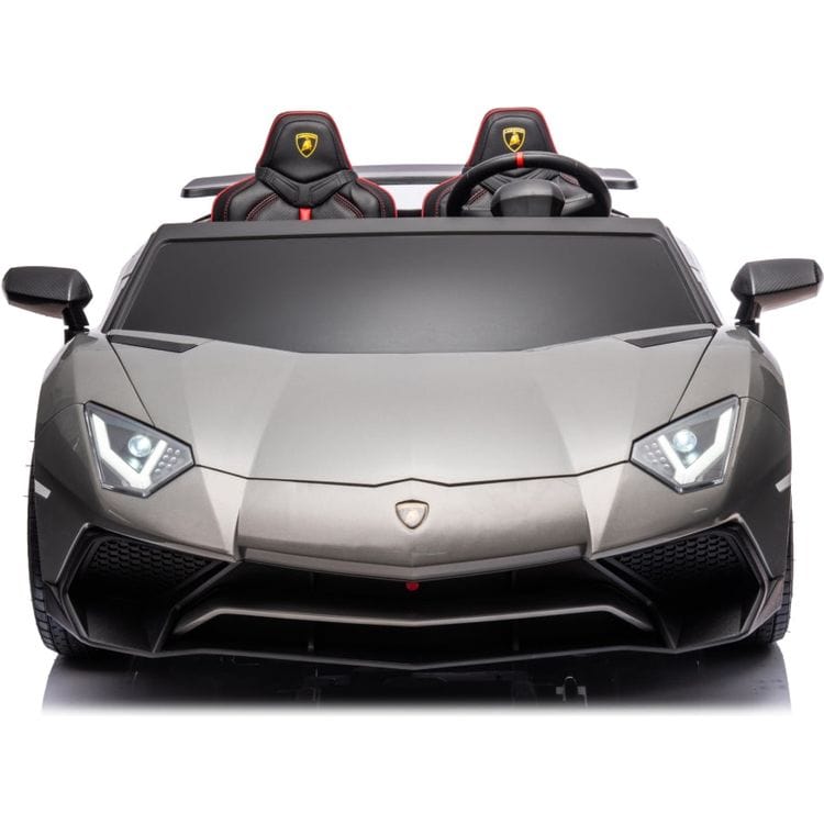  Freddo -  24V Lamborghini Aventador 2 Seater Ride on Car for Kids - Grey -  Outdoor