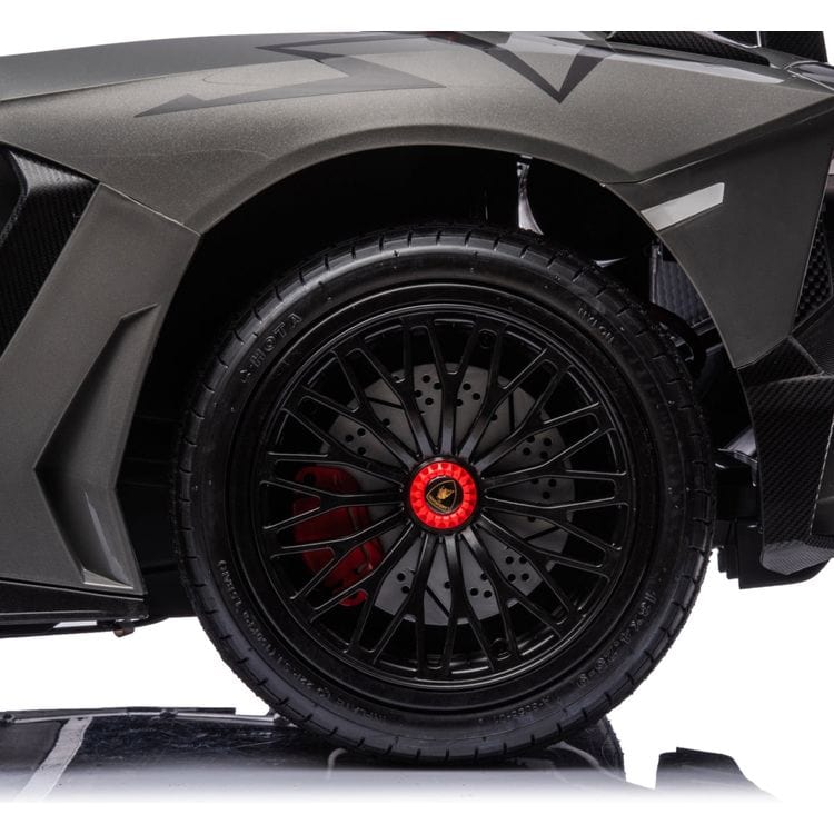  Freddo -  24V Lamborghini Aventador 2 Seater Ride on Car for Kids - Grey -  Outdoor