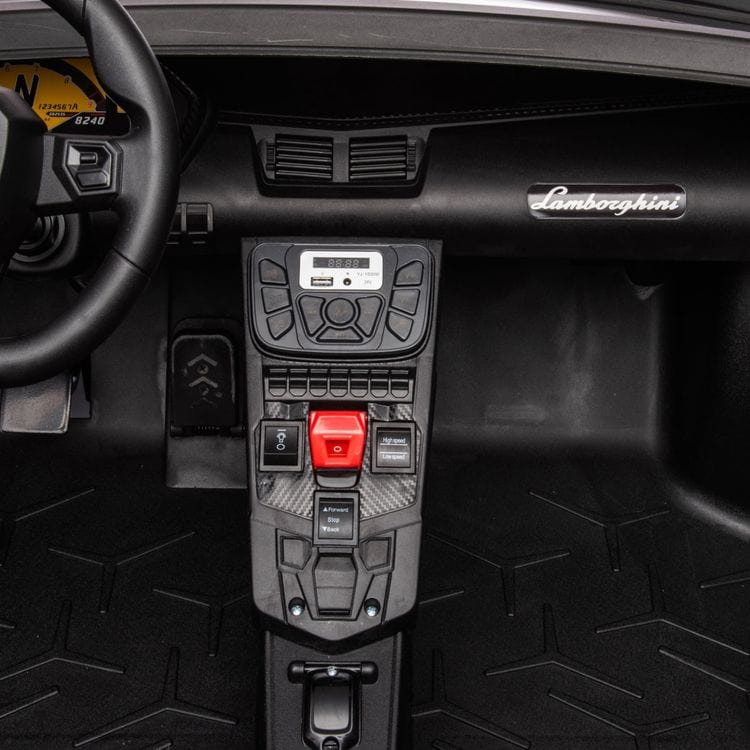  Freddo -  24V Lamborghini Aventador 2 Seater Ride on Car for Kids - Grey -  Outdoor