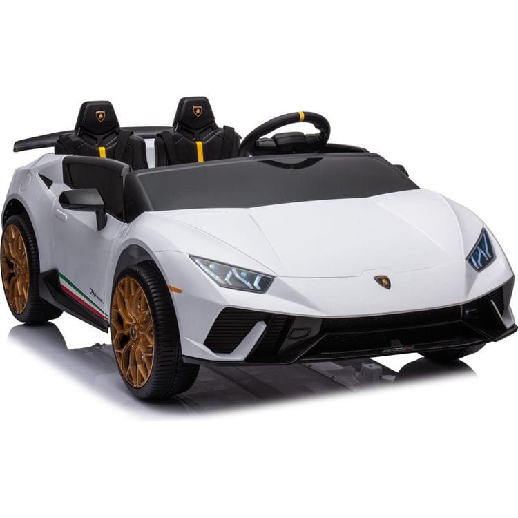  Freddo -  24V Lamborghini Huracan 2-Seater Electric Ride On - White -  Outdoor