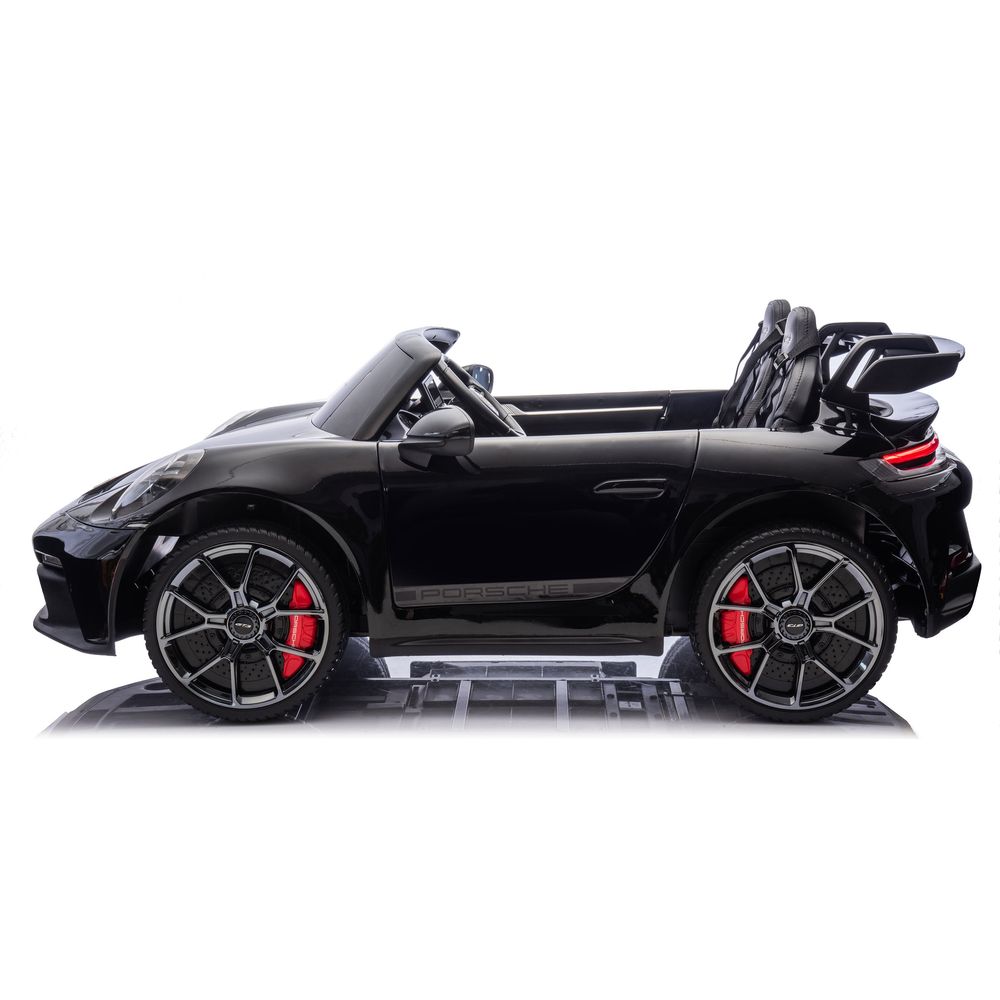  Freddo -  24V Porsche 911 GT3 2-Seater Kids Ride-On Car with Remote Control - Black -  Outdoor