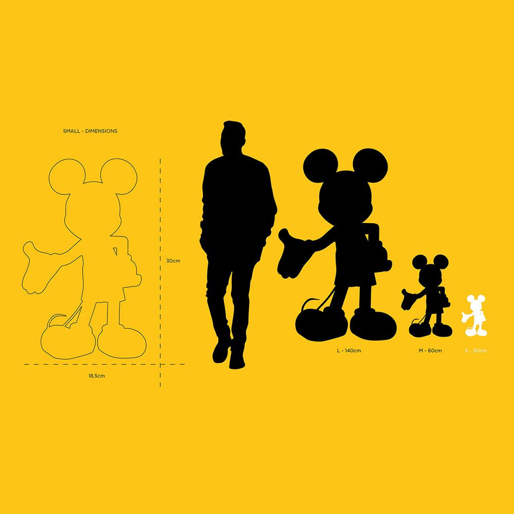 Mickey Mouse Welcome 12" Studio Figurine - Black & Gold