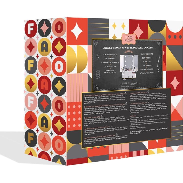  FAO Schwarz -  25-Piece Stunning Style Makeup Vanity Set -  Fashion Activity and Roleplay