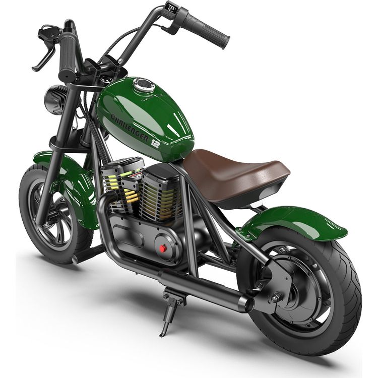Hyper Gogo Challenger 12 Plus Kids Motorcycle - Green