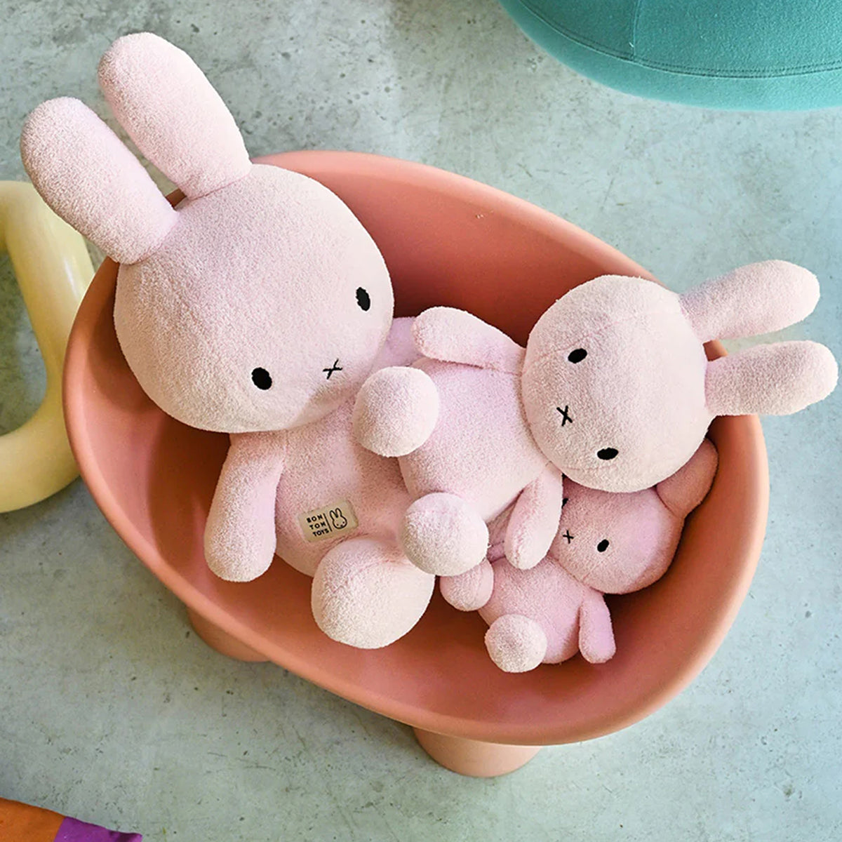  Bon Ton Toys -  27.5" Miffy Sitting Terry Plush - Light Pink -  Plush