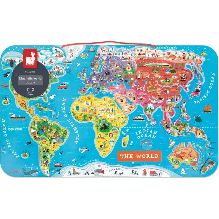 Magnetic World Map Puzzle