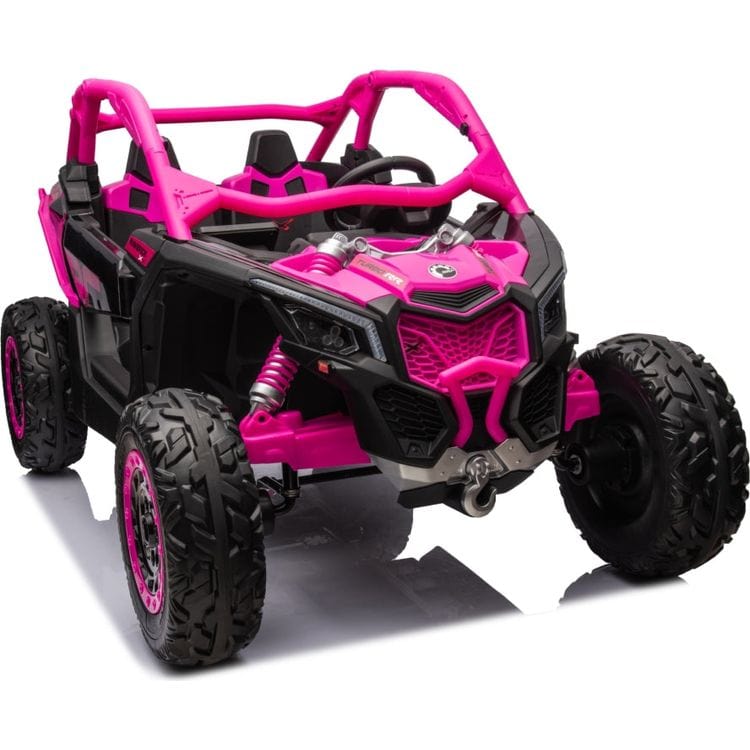  Freddo -  2x24V 4x4 Can Am Maverick 2 Seater Ride on UTV - Pink -  Outdoor