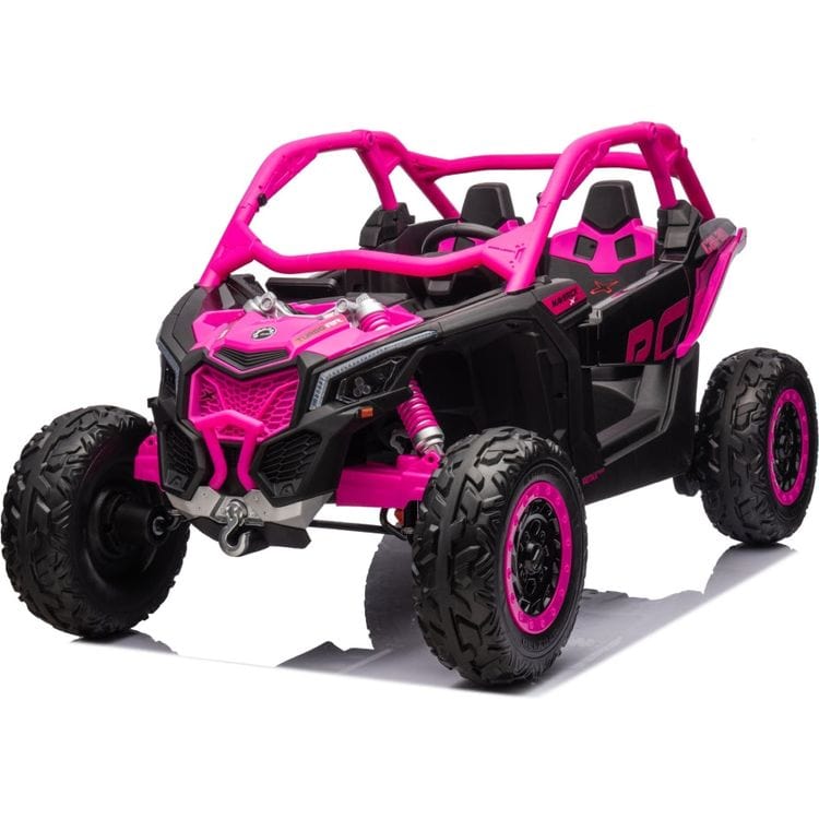 2x24V 4x4 Can Am Maverick 2 Seater Ride on UTV - Pink | Freddo