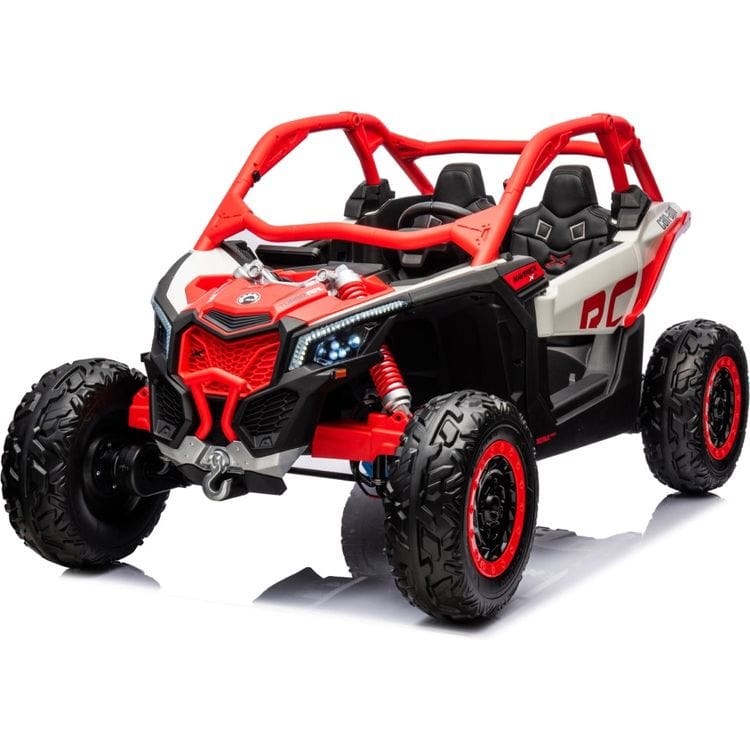  Freddo -  2x24V 4x4 Can Am Maverick 2 Seater Ride on UTV - Red -  Outdoor