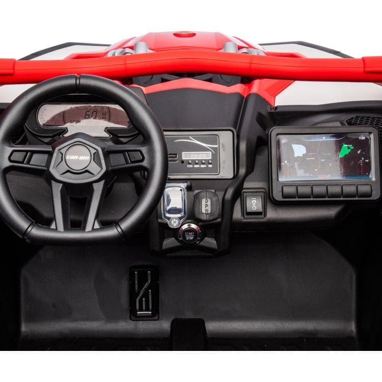  Freddo -  2x24V 4x4 Can Am Maverick 2 Seater Ride on UTV - Red -  Outdoor