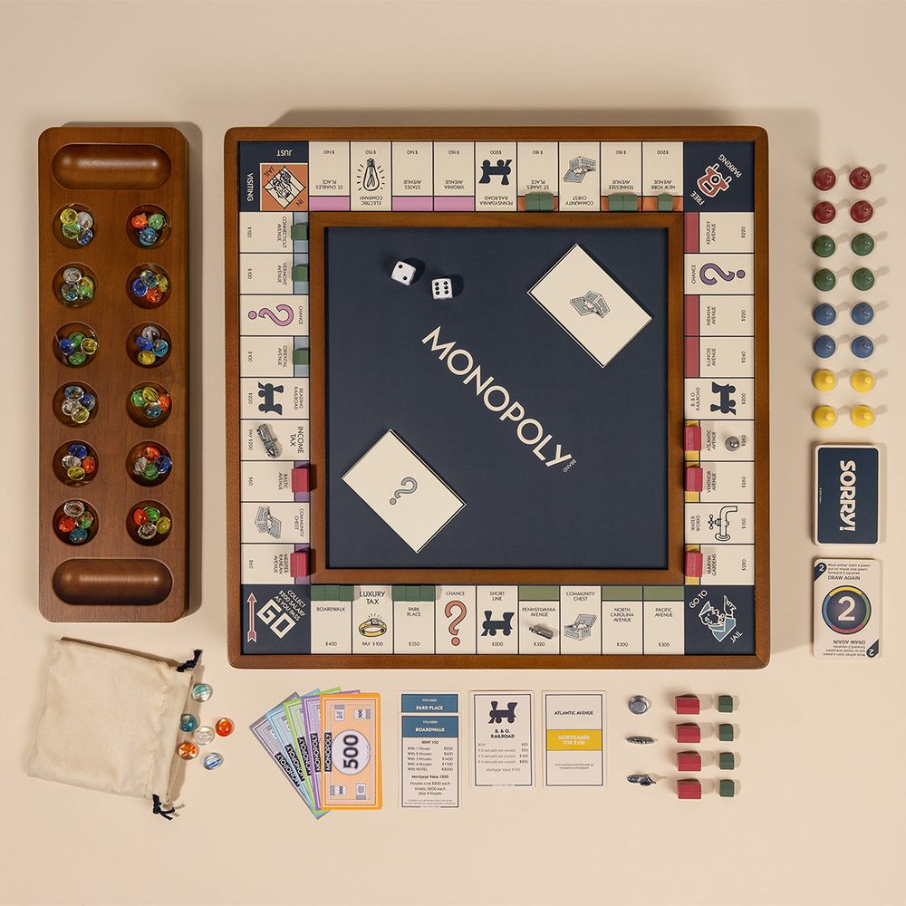  WS Game Company -  3-in-1 Premium Game Collection Monopoly Sorry Mancala -  Games