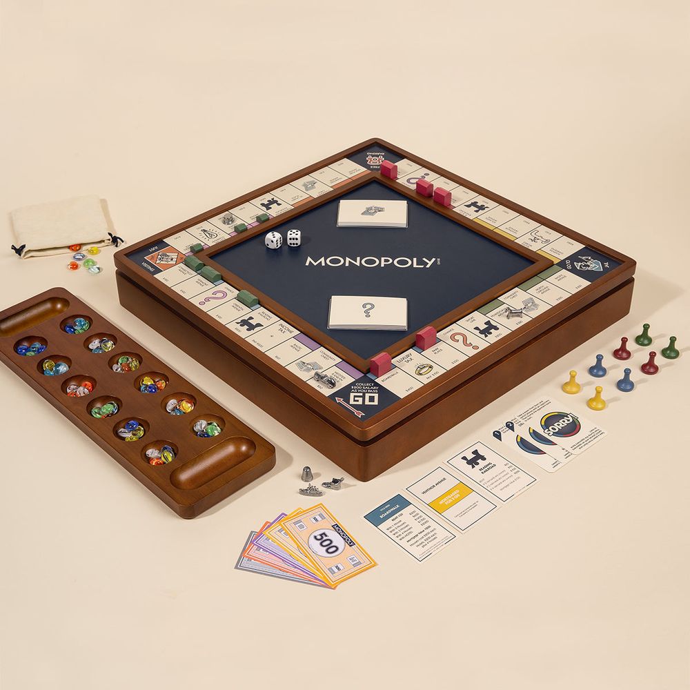  WS Game Company -  3-in-1 Premium Game Collection Monopoly Sorry Mancala -  Games