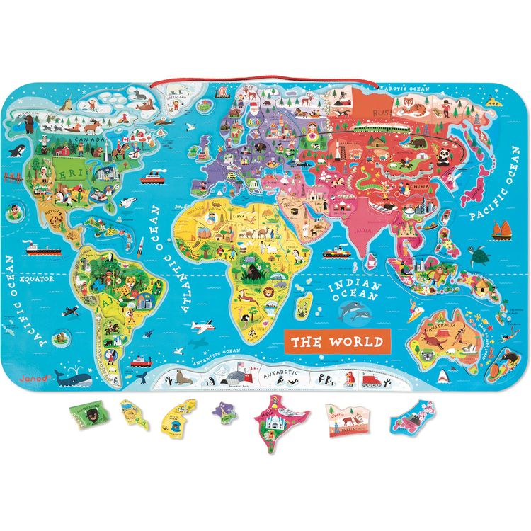 Magnetic World Map Puzzle