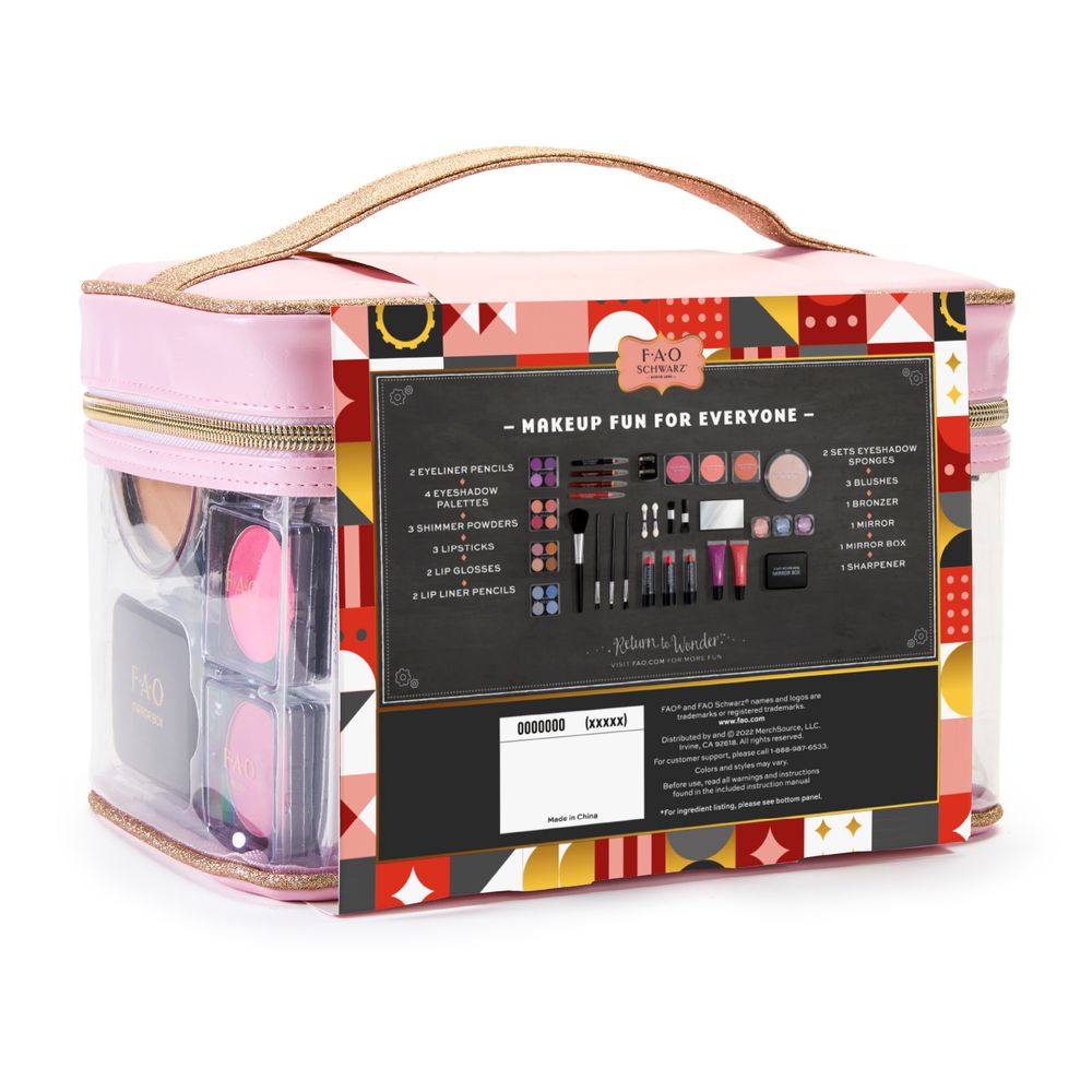 FAO Schwarz -  33-Piece Ultimate Makeup Artist Kit -  Fashion Activity and Roleplay