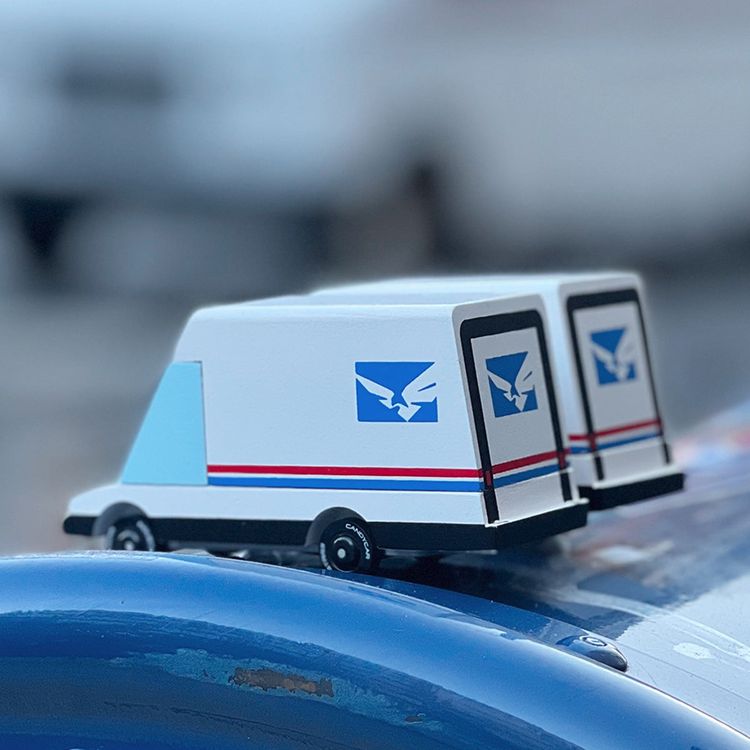 Futuristic Mail Van Toy Car