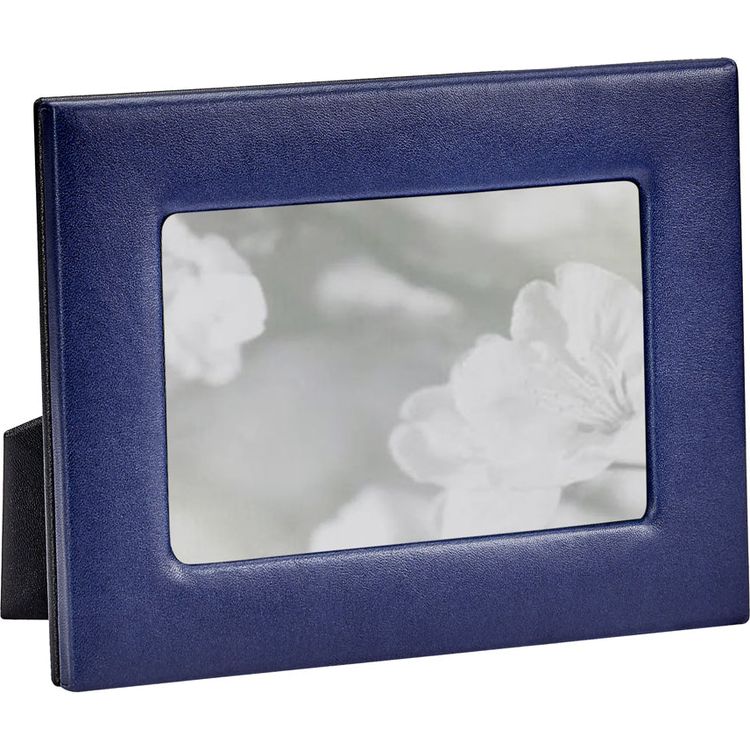 4" x 6" Leather Studio Frame - Navy Blue