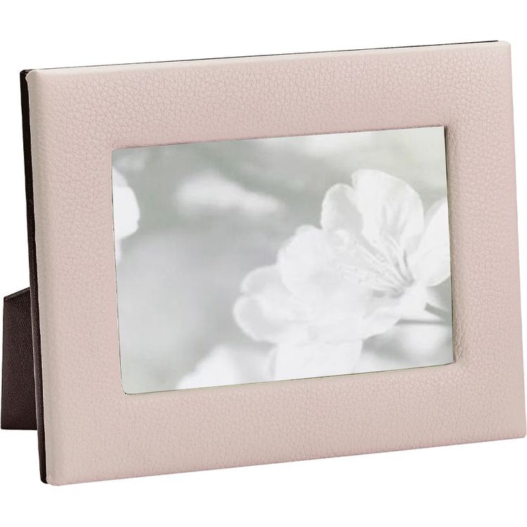  Graphic Image -  4" x 6" Leather Studio Frame - Light Pink -  Trend Accessories
