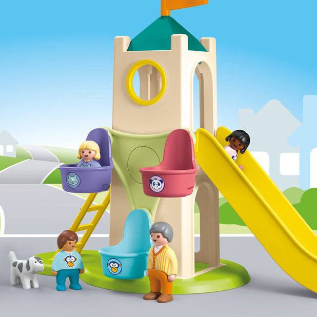 Playmobil Junior: Adventure Tower with Ice Cream Booth