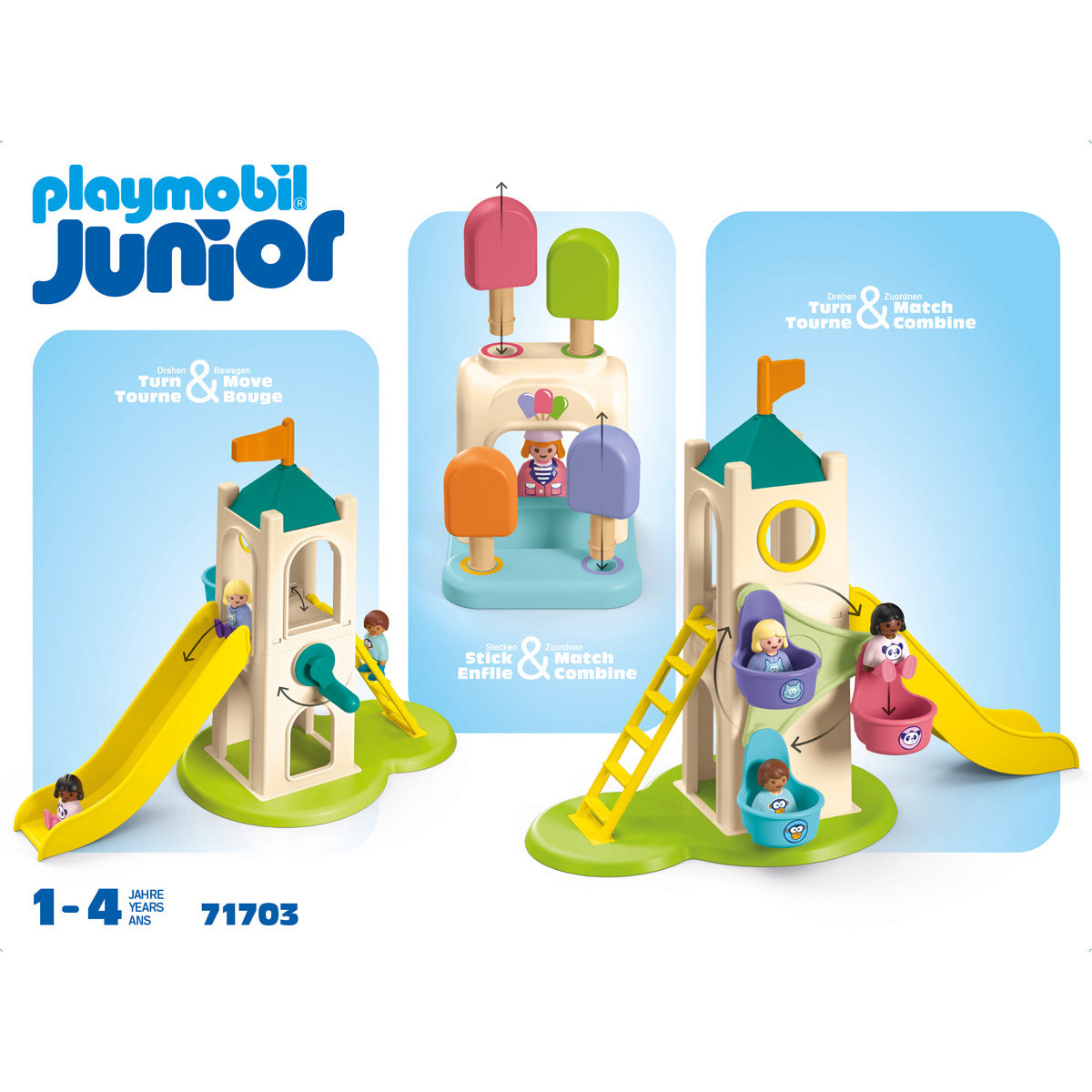 Playmobil Junior: Adventure Tower with Ice Cream Booth