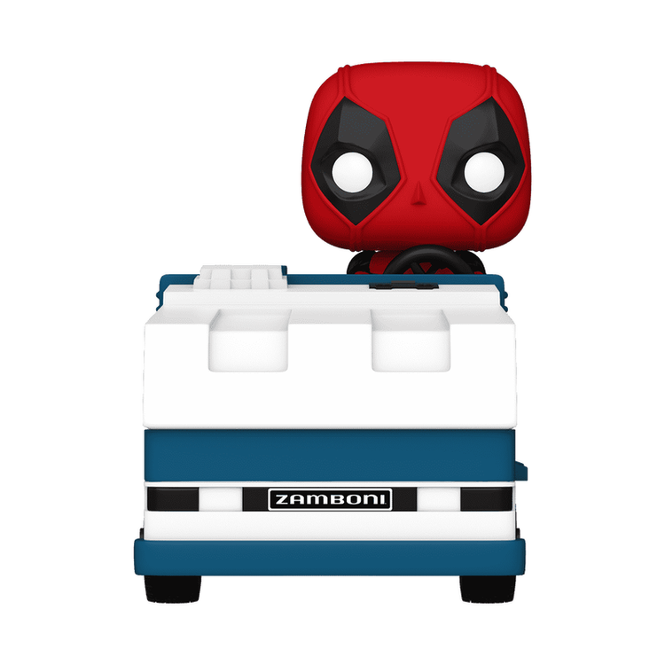 Pop! Rides Super Deluxe Deadpool on  Zamboni Machine