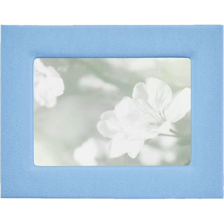  Graphic Image -  5" x 7" Leather Studio Frame - Light Blue -  Trend Accessories
