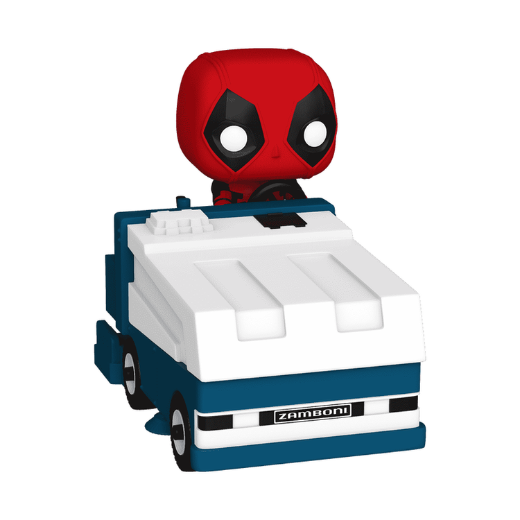 Pop! Rides Super Deluxe Deadpool on Zamboni Machine
