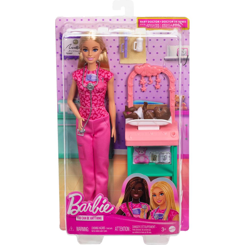 Barbie Baby Doctor Doll & Accessories - Blonde